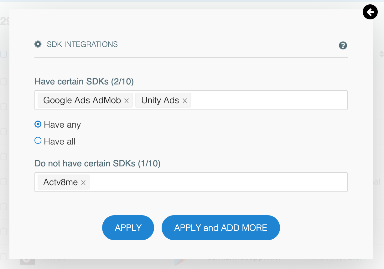 New filter UI.