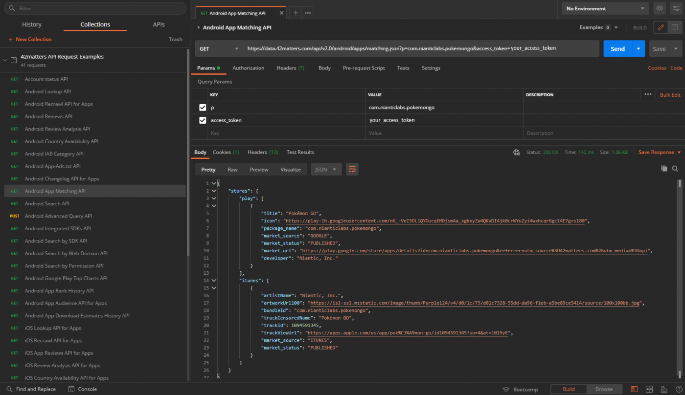 NEW: Use Postman to Query Google Play and Apple's App Store